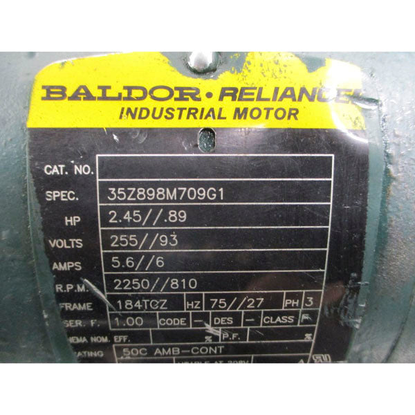 BALDOR RELIANCE 35Z898M709G1 255//93V 5.6//6A NSNP