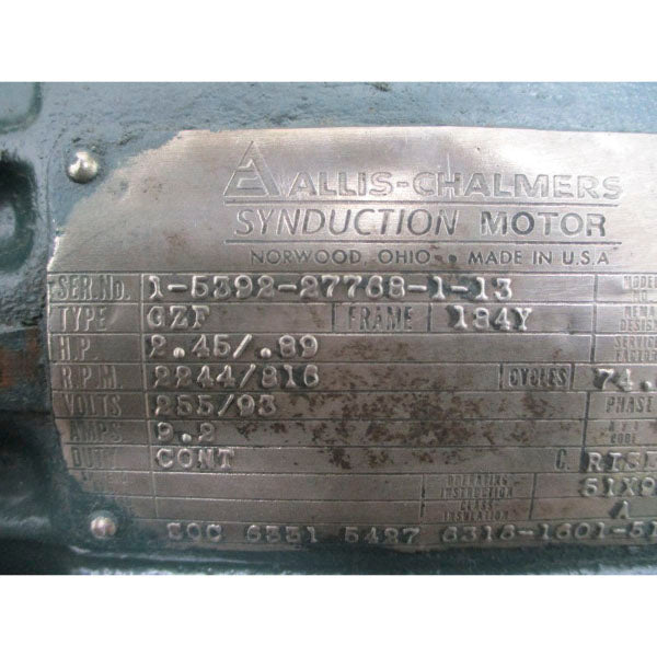 ALLIS-CHALMERS 818 GZF 255/93V 9.2A NSNP
