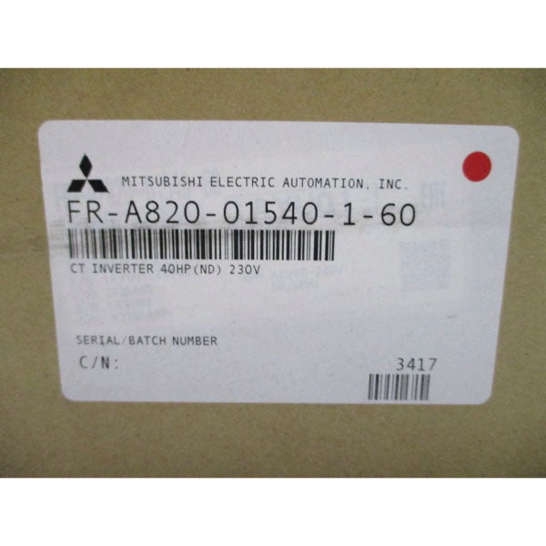 MITSUBISHI ELECTRIC FR-A820-01540-1-60 200-240VAC 150A NSMP