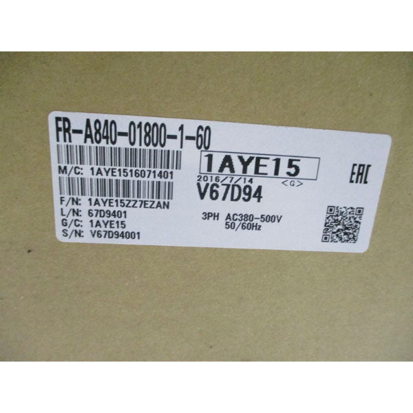 MITSUBISHI ELECTRIC FR-A840-01800-1-60 380-500VAC 134A NSMP