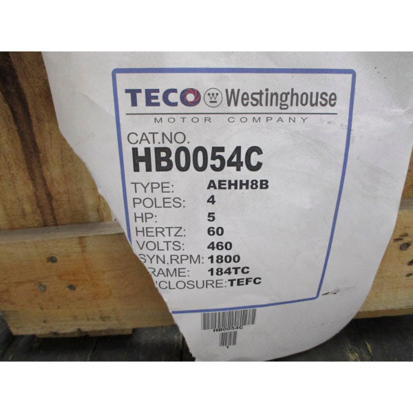 TECO WESTINGHOUSE HB0054C AEHH8B 460V 7.35A NSMP