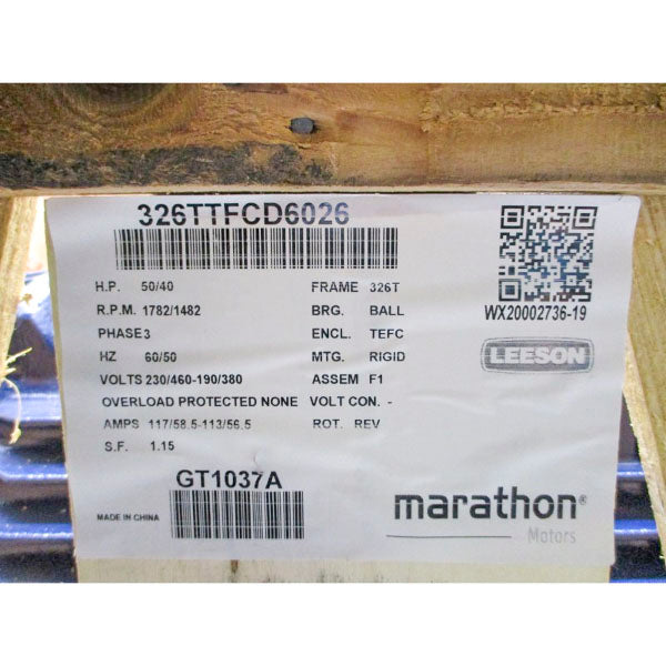 MARATHON GT1037A 326TTFCD6026 230/460V 117/58.5A NSMP