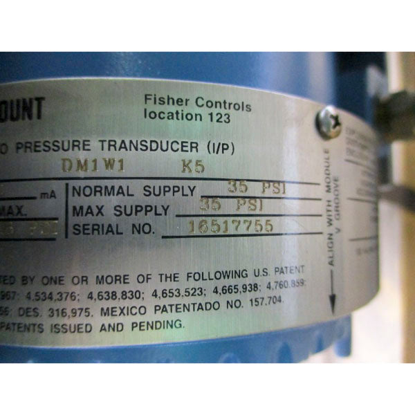 FISHER CONTROLS TYPE 657 SIZE 30 22 3-15PSI 30" NSNP