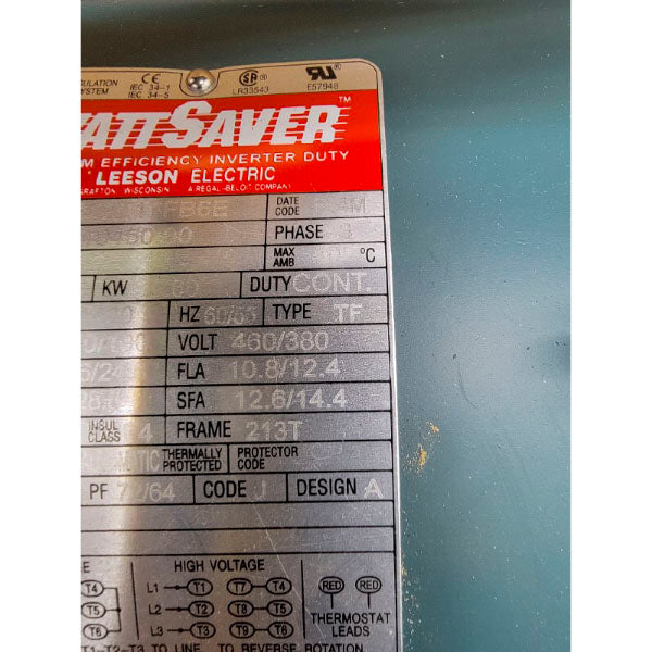 LEESON 140450.00 C213T17FB6E 208-230/190V 22.4-21.6/24.8A NSMP