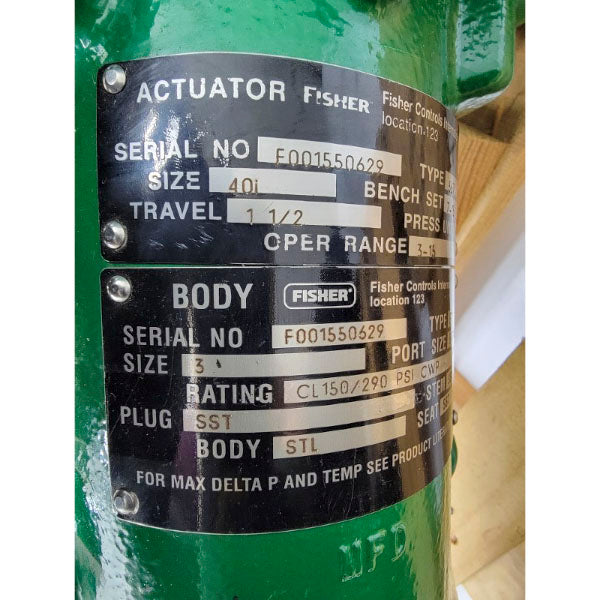 FISHER ET 667 20PSI 3" NSMP