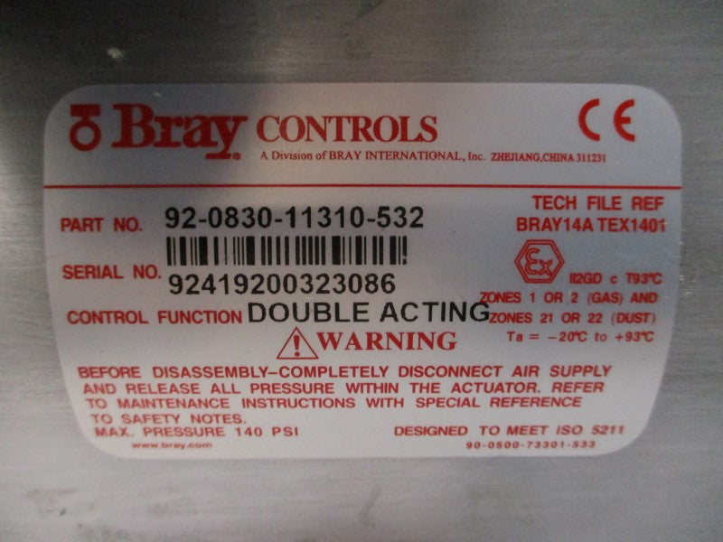 BRAY CONTROLS 92-0830-11310-532 175PSI NSNP