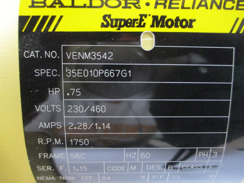 BALDOR VENM3542 460V 1.14A NSNP