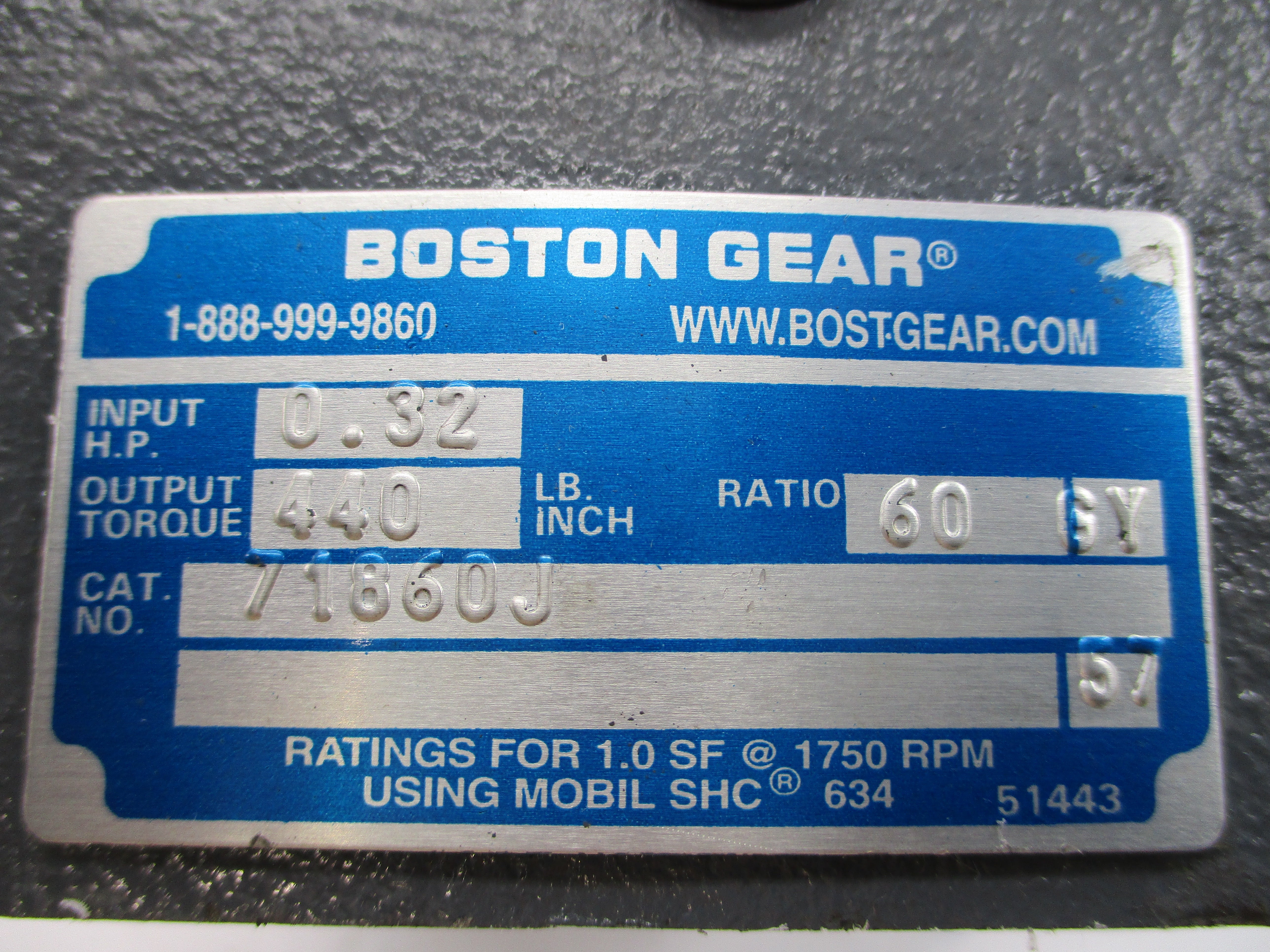 BOSTON GEAR 71860J UNMP