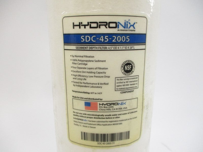 HYDRONIX SDC-45-2005 4.5"X1.1"X 20" NSMP