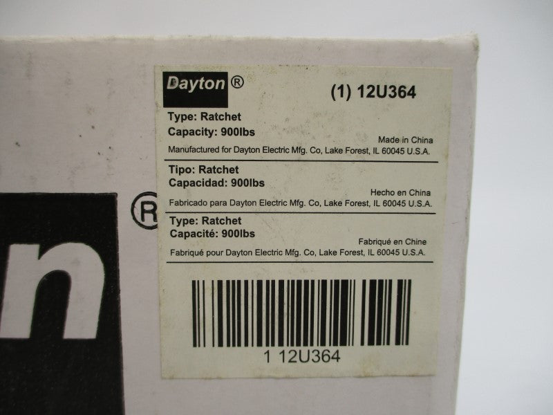 DAYTON 12U364 900LB 2"X15' NSMP