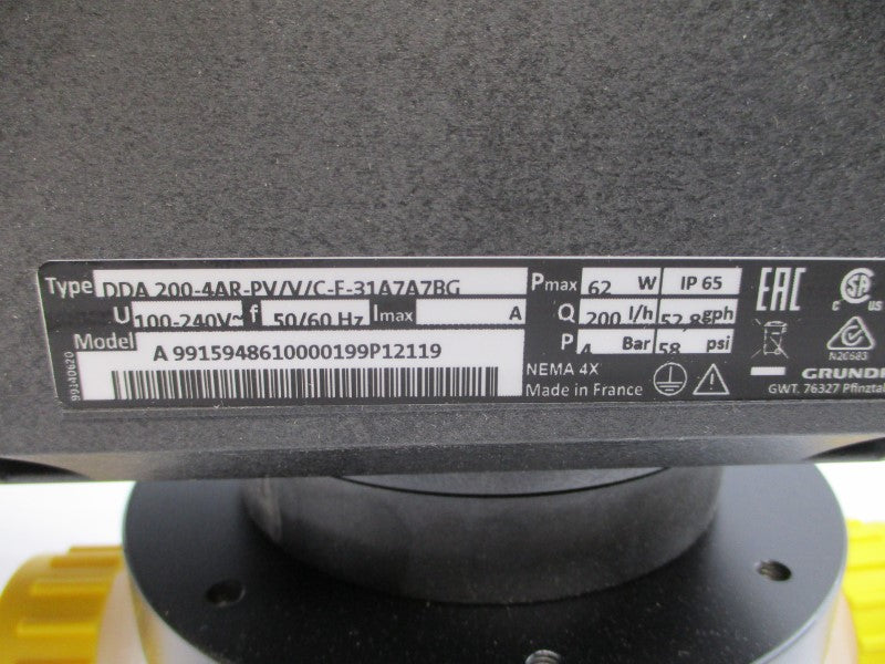 GRUNDFOS DDA200-4-AR-PV/V/C-F-31A7A7BG 240V 58PSI NSMP