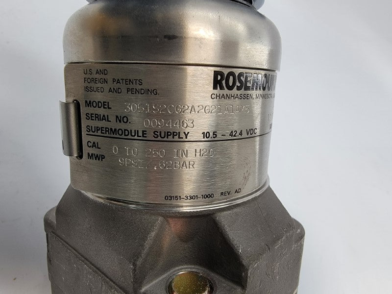 ROSEMOUNT 3051S2CG2A2G21A1AM5 10.5-42.4VDC 9PSI NSMP