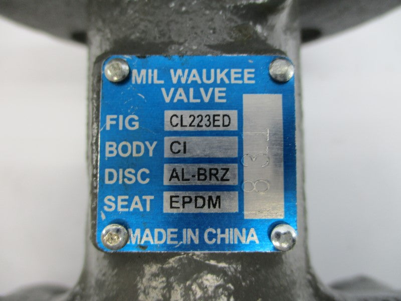 MILWAUKEE VALVE CL223ED4  4" NSMP