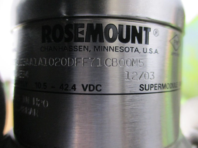 ROSEMOUNT 3051S2LG3AA1A1020DFF71CB00M5 10.5-42.4VDC 36PSI NSMP