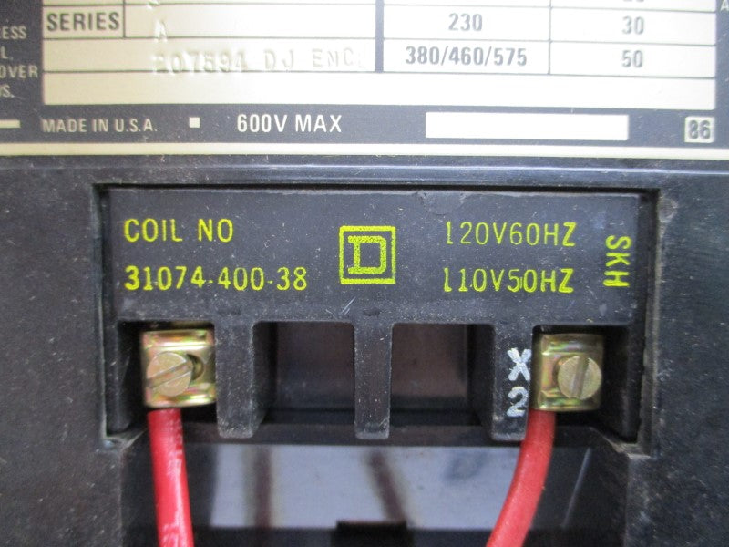SQUARE D 8536SEG1V02S SER. A 110/120V NSNP