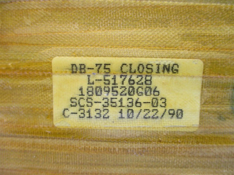 GENERAL ELECTRIC 1809520G06 UNMP