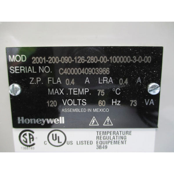 HONEYWELL 2001-200-090-126-280-00-100000-3-0-00 120V 0.4A NSMP