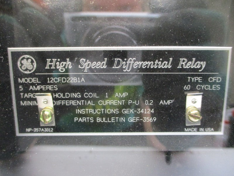 GENERAL ELECTRIC CFD22B1A 12CFD22B1A 5A NSMP