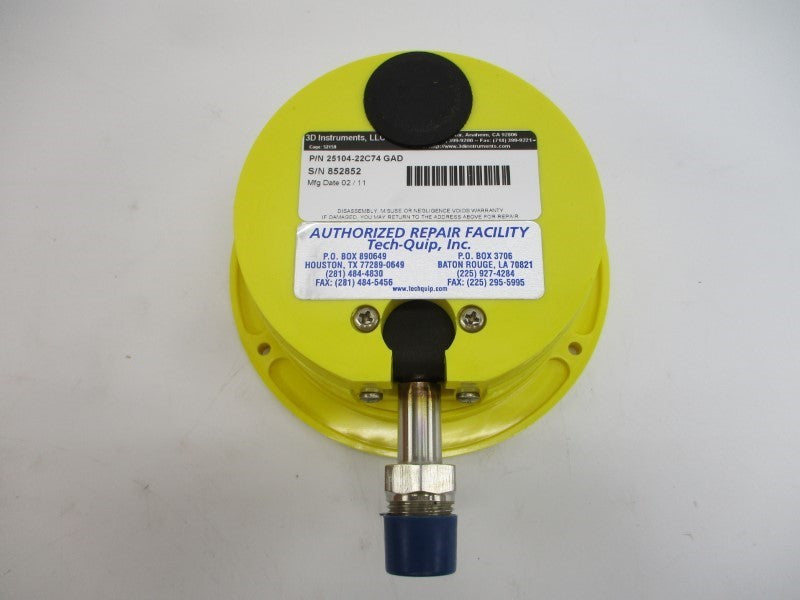 3D INSTRUMENTS 25104-22C74GAD 60PSI NSMP
