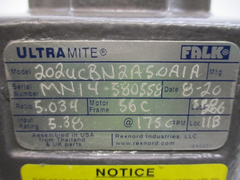 FALK 202UCBN2A50A1A NSNP
