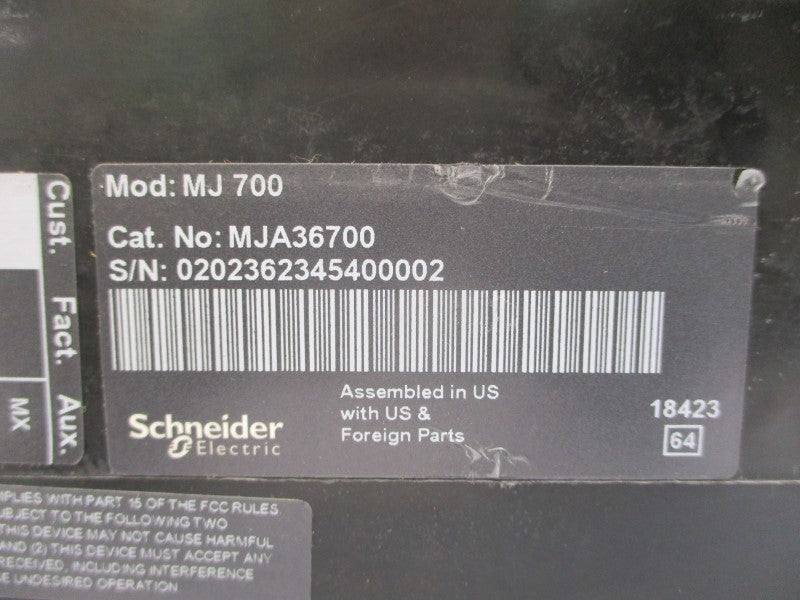 SQUARE D MJA36700  SER. 2 600V 700A NSNP