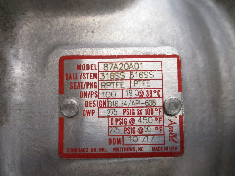 APOLLO 87A20A01 316SS B16.34/API-608 275PSI NSNP