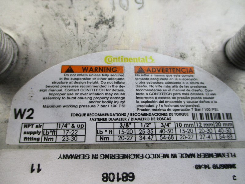 CONTINENTAL 21058142 AS66.5B-11S027CT 100PSI NSNP