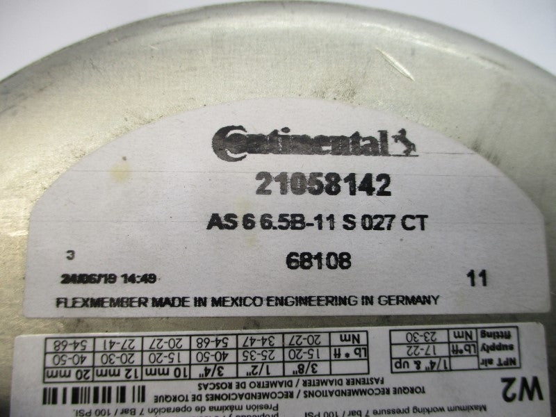 CONTINENTAL 21058142 AS66.5B-11S027CT 100PSI NSNP