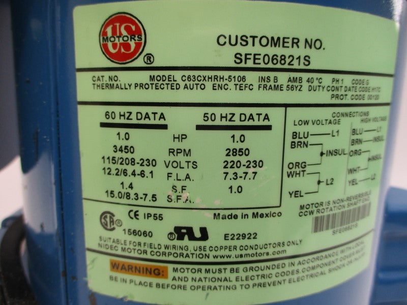 GOULDS 1MS1E4C4 MCS 115/208-230V 12.2/6.4-6.1 NSNP
