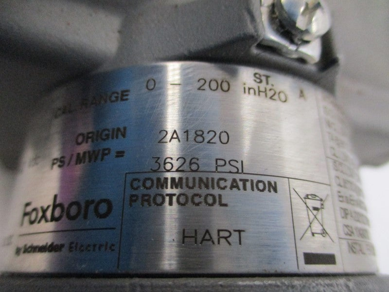 FOXBORO IDP10-T22B03F-L1S2 12.5-42VDC 3626PSI NSMP
