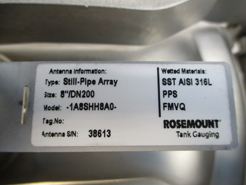 ROSEMOUNT 1A8SHH8A0 8" NSNP