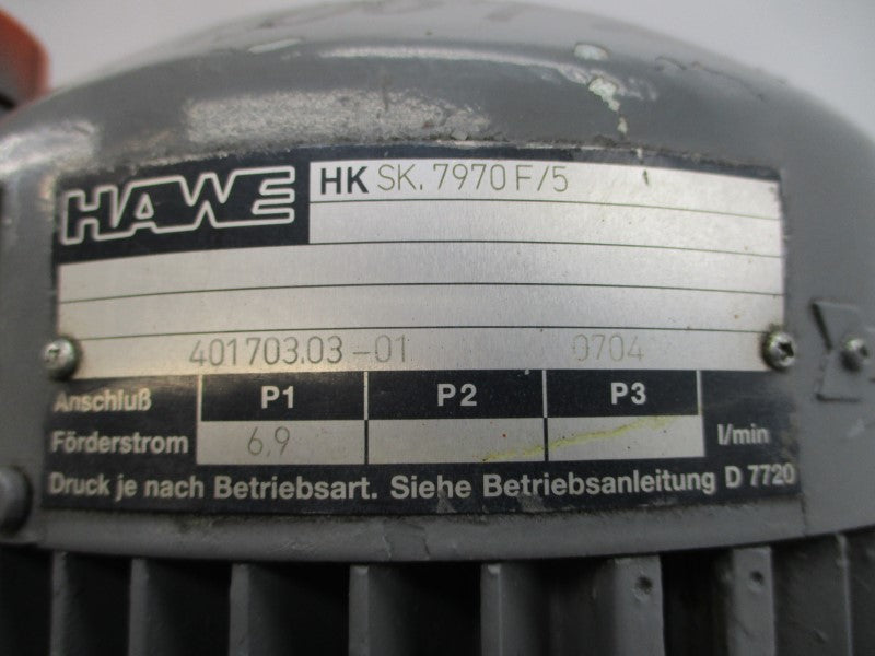 HAWE HKSK.7970F/5 401703.03-01 400/230V 2.7/4.7A NSNP