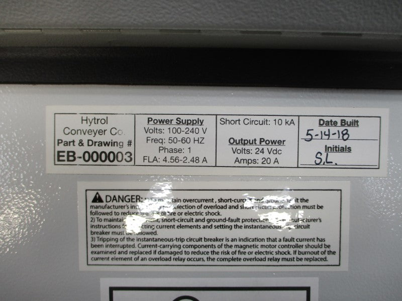 HYTOL EB-000003 100-240V 4.56-2.48A NSMP
