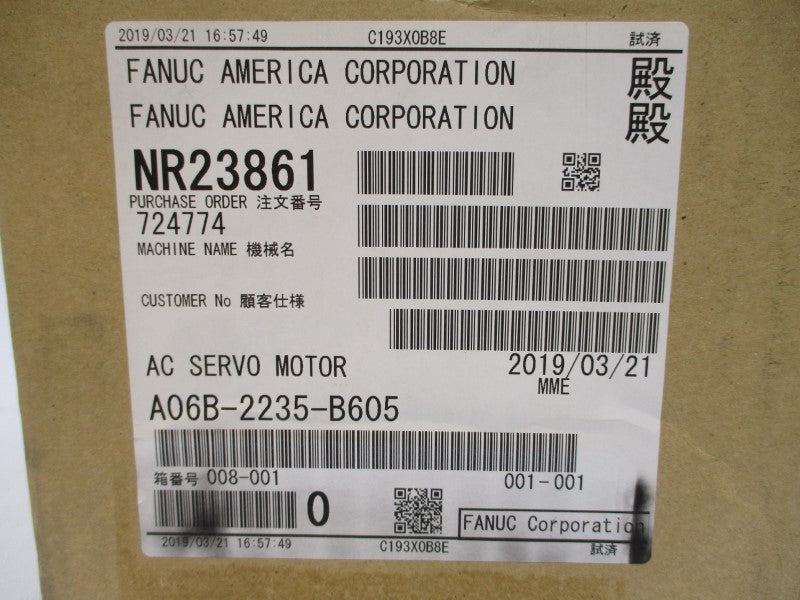 FANUC A06B-2235-B605 184VAC 11/8.3A NSMP