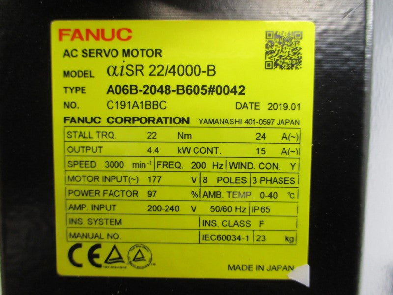 FANUC A06B-2048-B605#0042 177VAC 24/15A NSMP