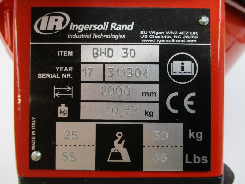 INGERSOLL RAND BHD30 55-66LBS NSMP
