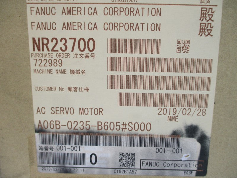 FANUC A06B-0235-B605#S000 184VAC 11/8.3A NSMP