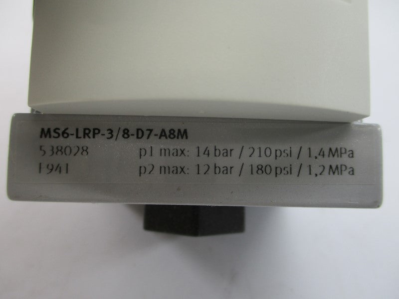 FESTO MS6-LRP-3/8-D7-A8M 538028 180/210PSI NSMP