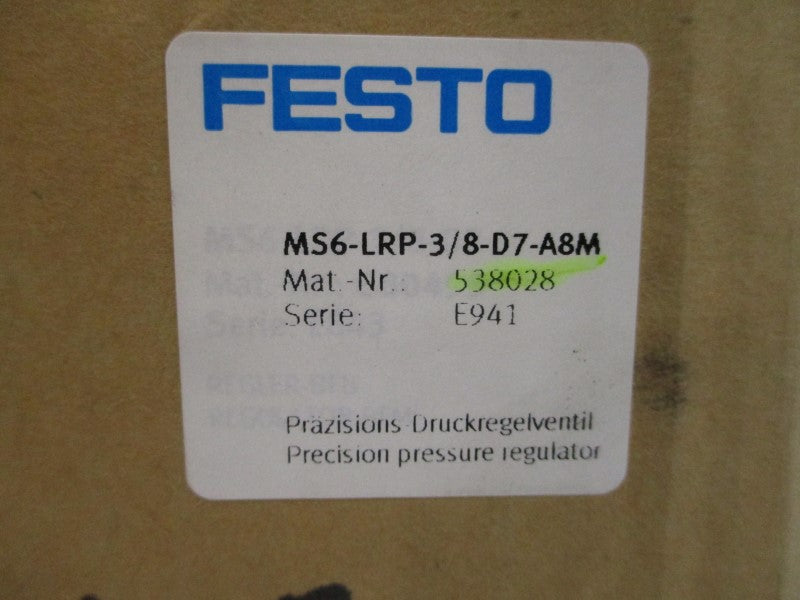 FESTO MS6-LRP-3/8-D7-A8M 538028 180/210PSI NSMP
