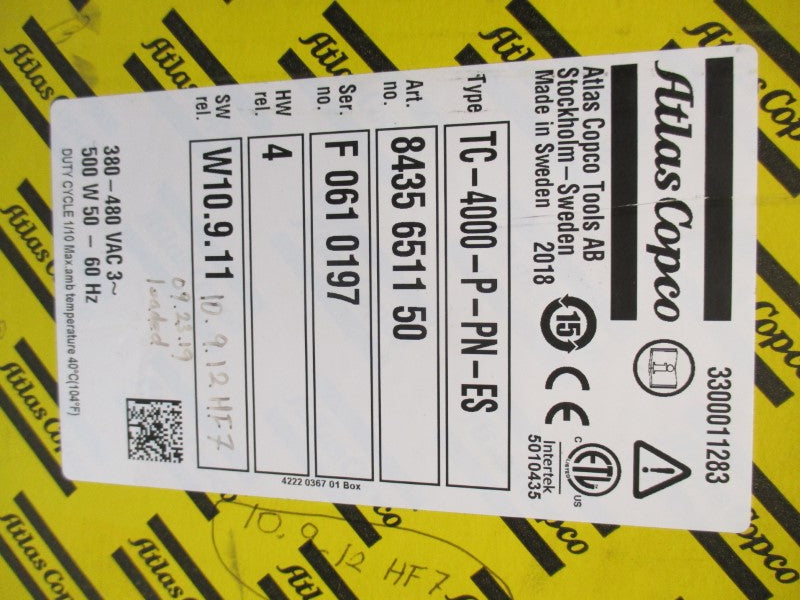 ATLAS COPCO TC-4000-P-PN-ES 8435651150 380-480VAC NSMP