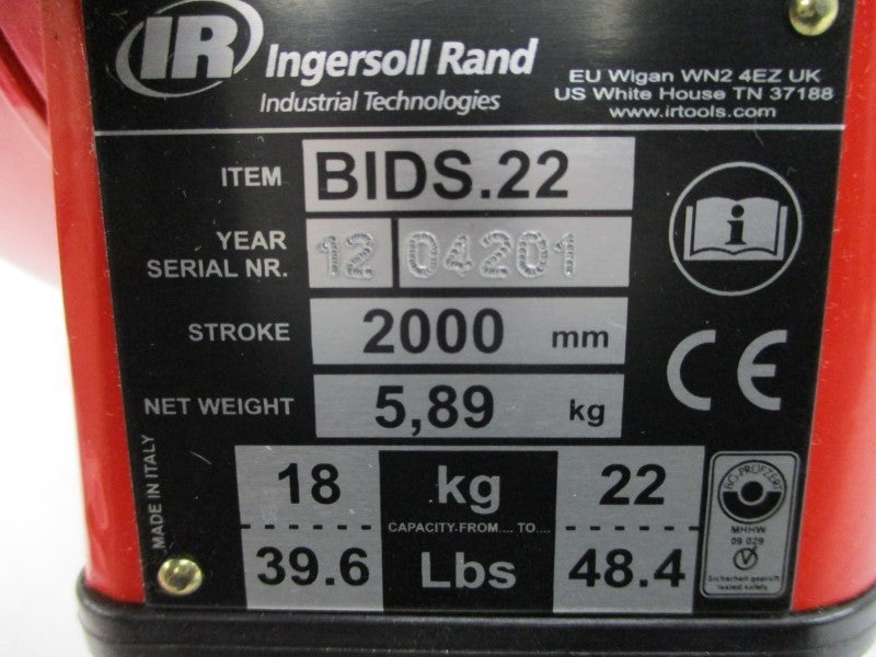 INGERSOLL RAND BIDS.22 39.6-48.4LBS NSNP