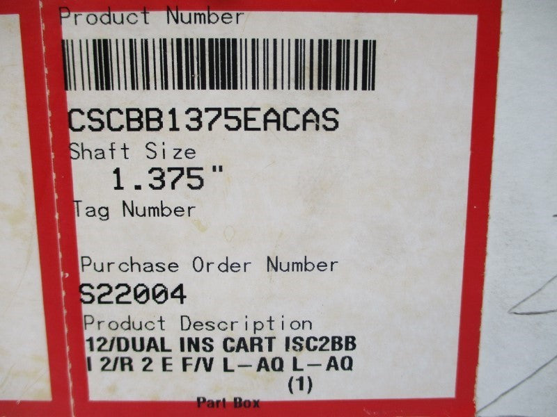 FLOWSERVE CSCBB1375EACAS 1.375" NSMP