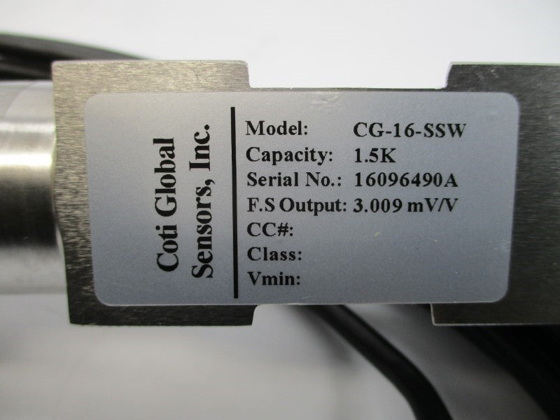 COTI GLOBAL SENSORS CG-16-SSW 1.5K NSMP