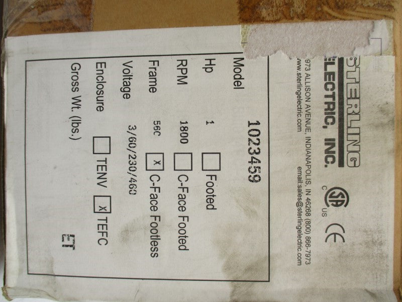 NERCON 1023459 230/460V 2.76/1.38A NSMP