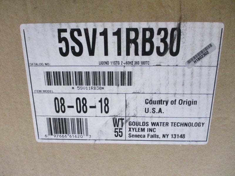 GOULDS WATER TECHNOLOGY ESV 5SV11RB30 360PSI NSMP
