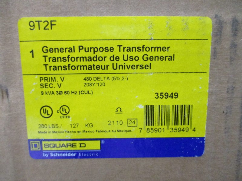 SQUARE D 9T2F 480V 25A NSMP