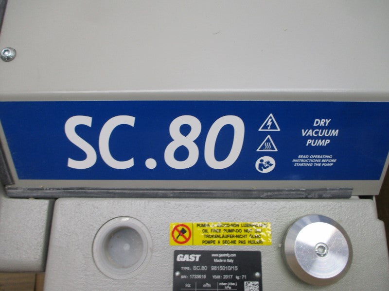 GAST SC.80 9815010/15 W/ LAFERT  AMPH100LBA4 208-230/460V 11.8/5.9A NSNP