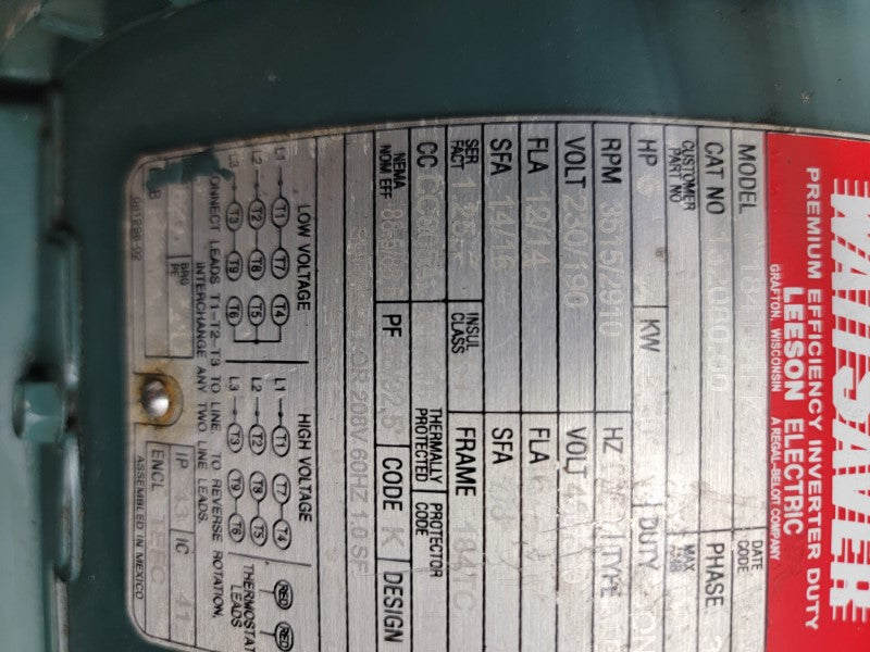 EAC DB22P-FF-5-M213 230/190V 12/14A 90PSI NSNP