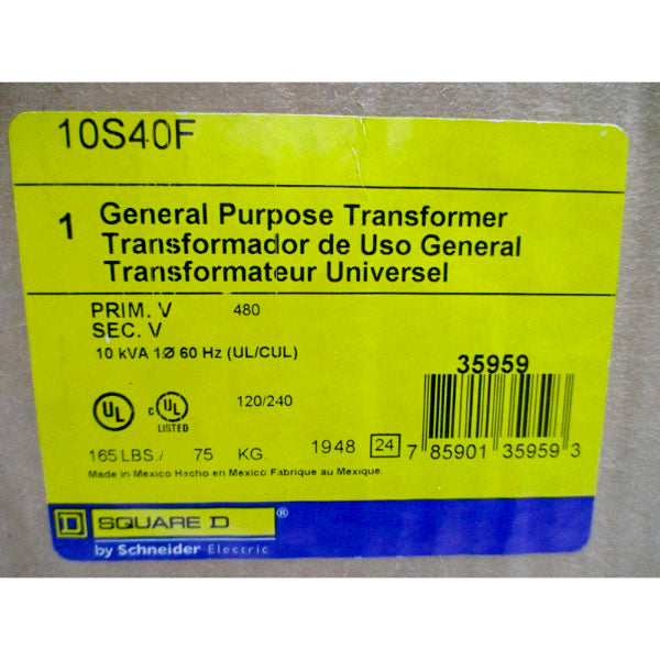 SQUARE D 10S40F 480V NSMP