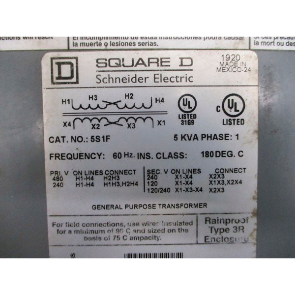 SQUARE D 5S1F 240/480V NSNP